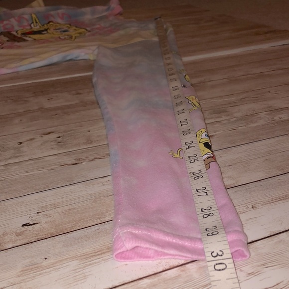 “Nickelodeon” brand, SpongeBob Square Pants graphic, pastel tie-dye l/s crop top - Picture 10 of 10